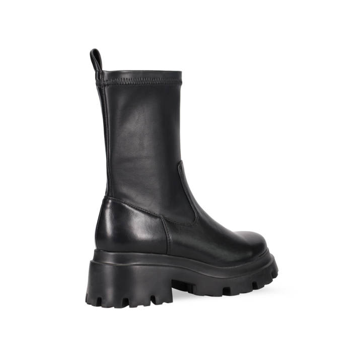 Black biker boot