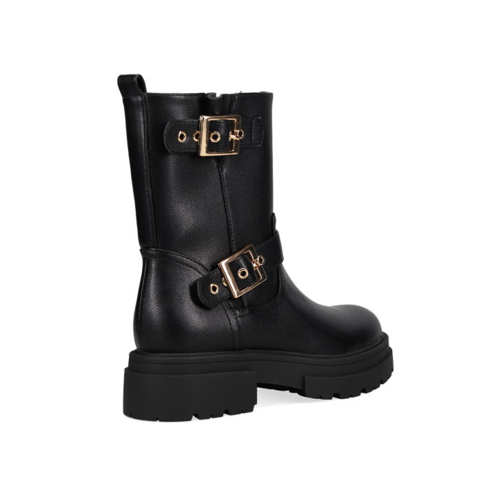 Black biker boot