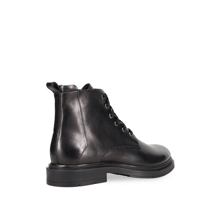 Mens black leather boot