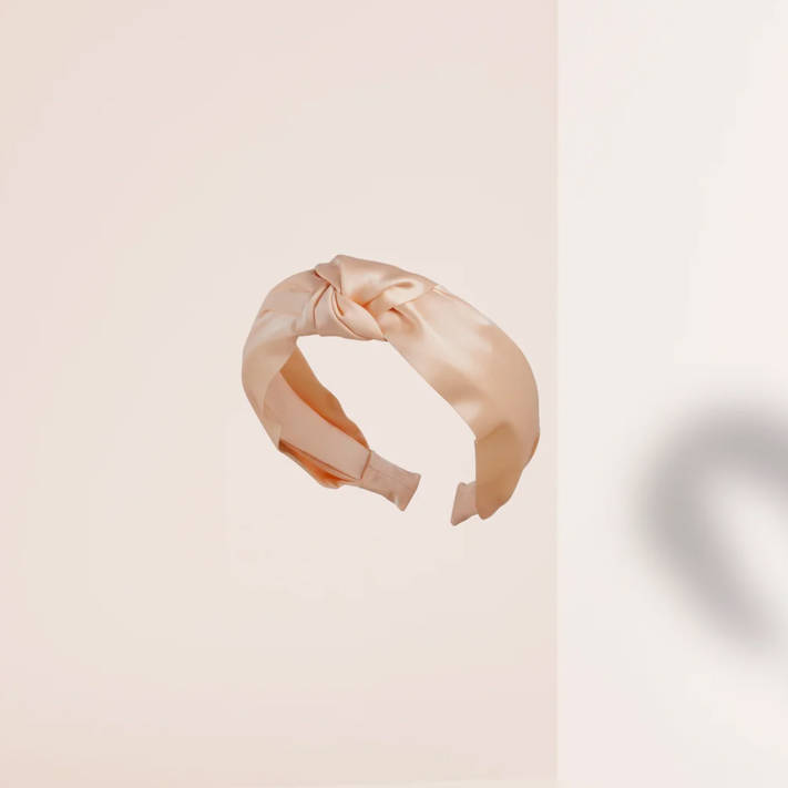 Yellow silk headband