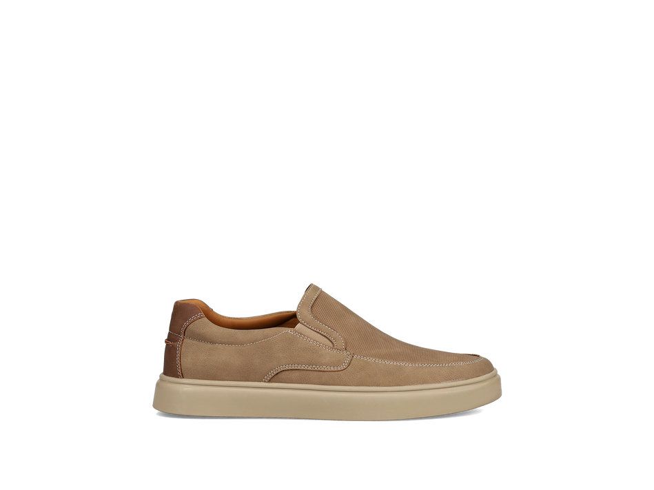 Mens taupe loafer