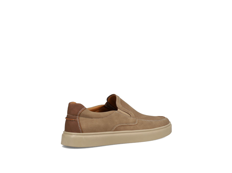 Mens taupe loafer