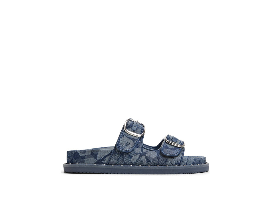 Μπλε denim footbed σανδάλι KRAVIS