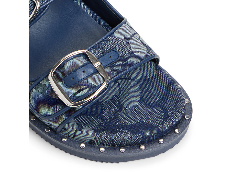 Μπλε denim footbed σανδάλι KRAVIS