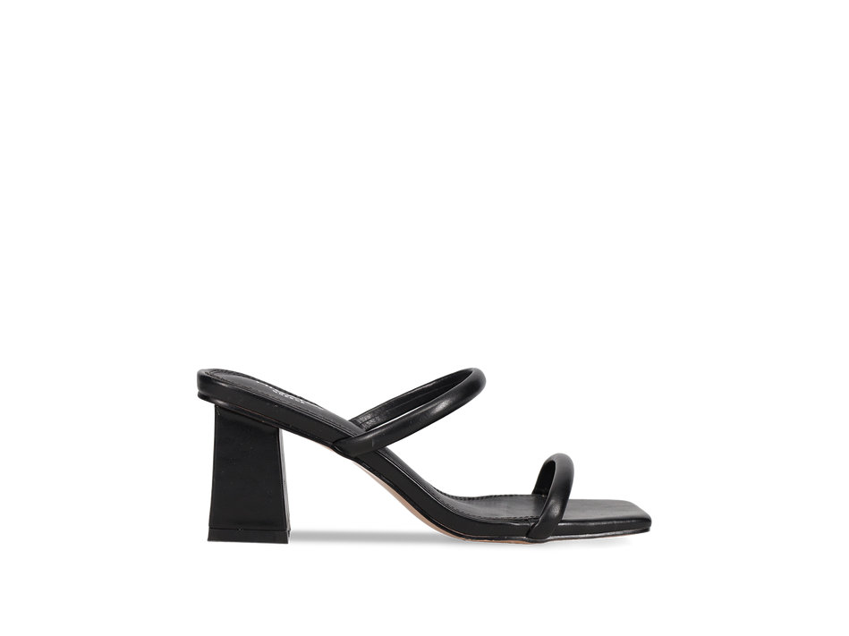 Μαύρο mule πέδιλο