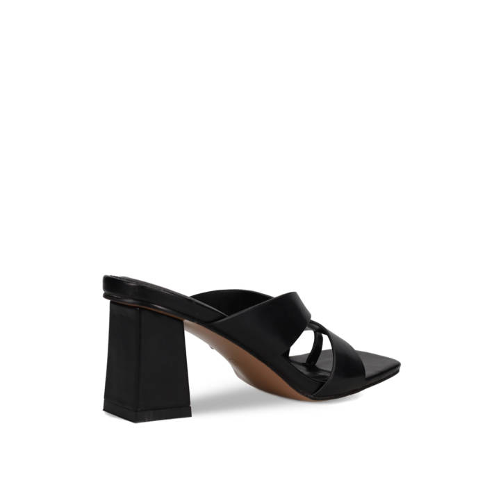 Μαύρο mule πέδιλο