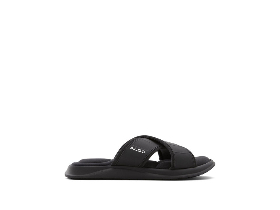 Men''s black sandal DOSSIO