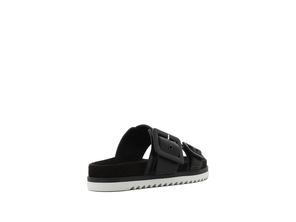 Μαύρο footbed σανδάλι