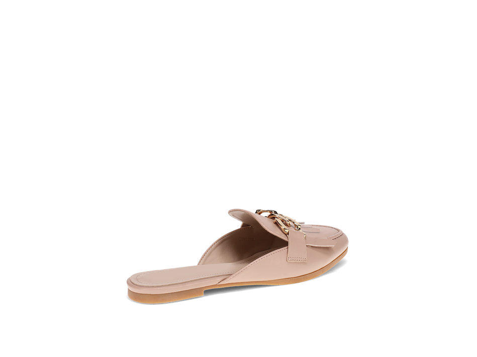 Μπεζ mule μοκασίνι