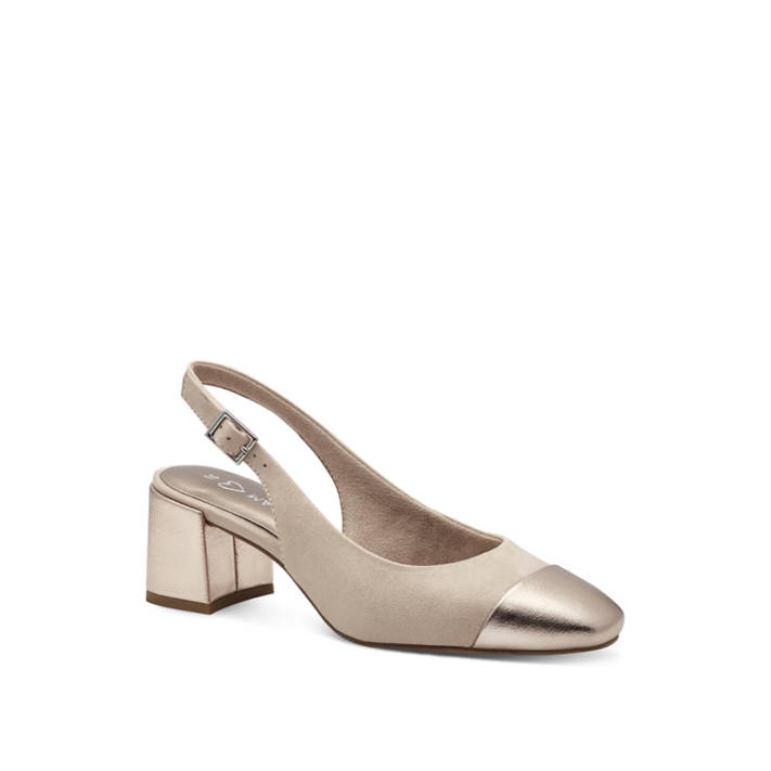 Ecru slingback pump