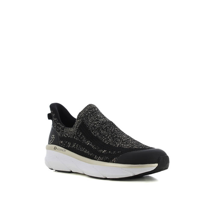 Black slip-on sneaker