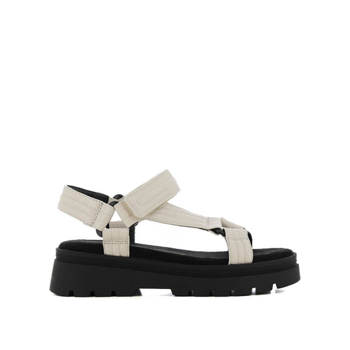 Λευκό footbed σανδάλι