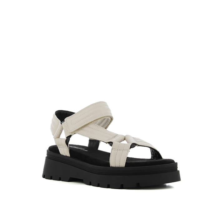 Λευκό footbed σανδάλι