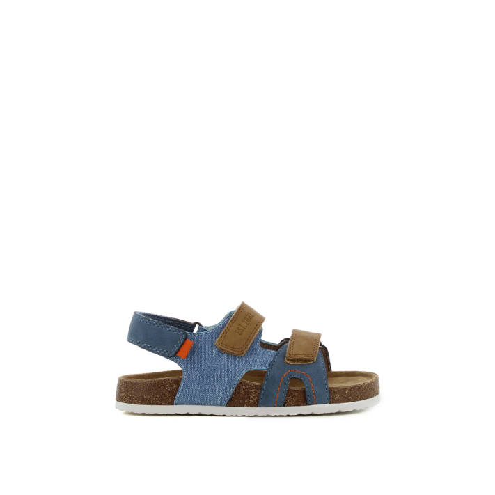 Μπλε παιδικό footbed πέδιλο