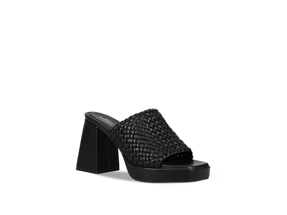 Black mule sandal