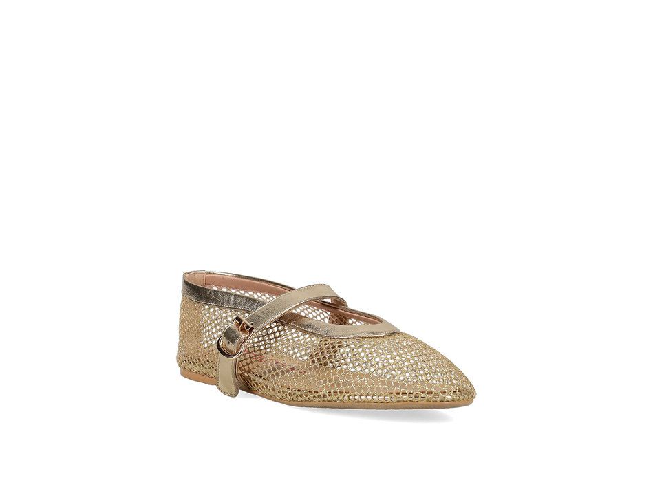 Gold ballet flat