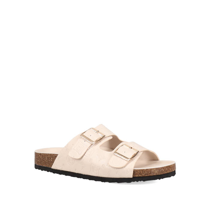 Εκρού footbed σανδάλι