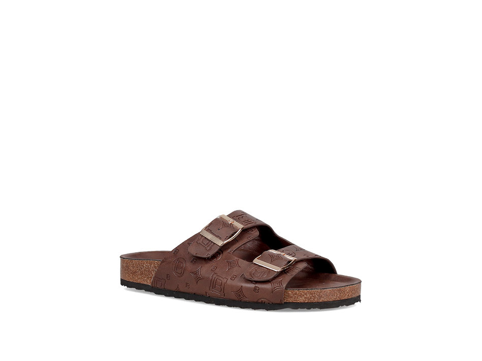 Καφέ footbed σανδάλι