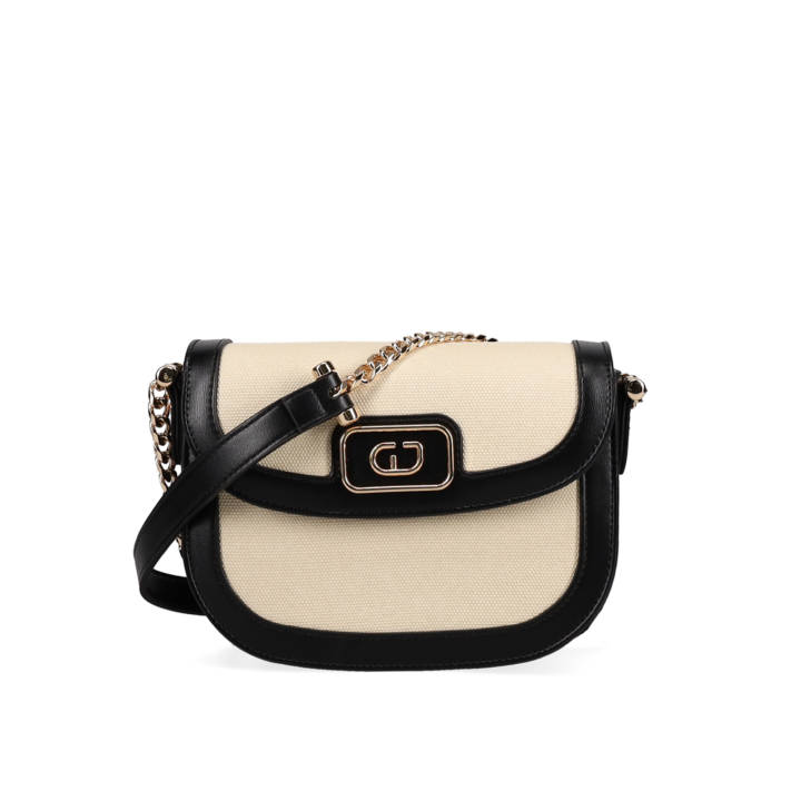 Ecru crossbody shoulder bag