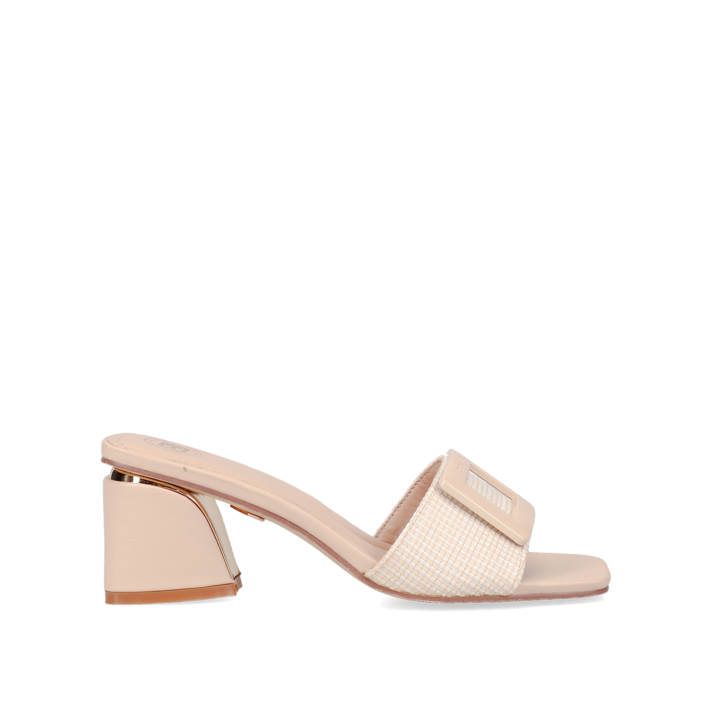 Beige mule sandal