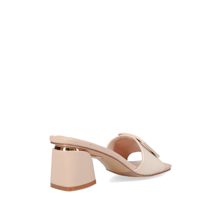 Beige mule sandal