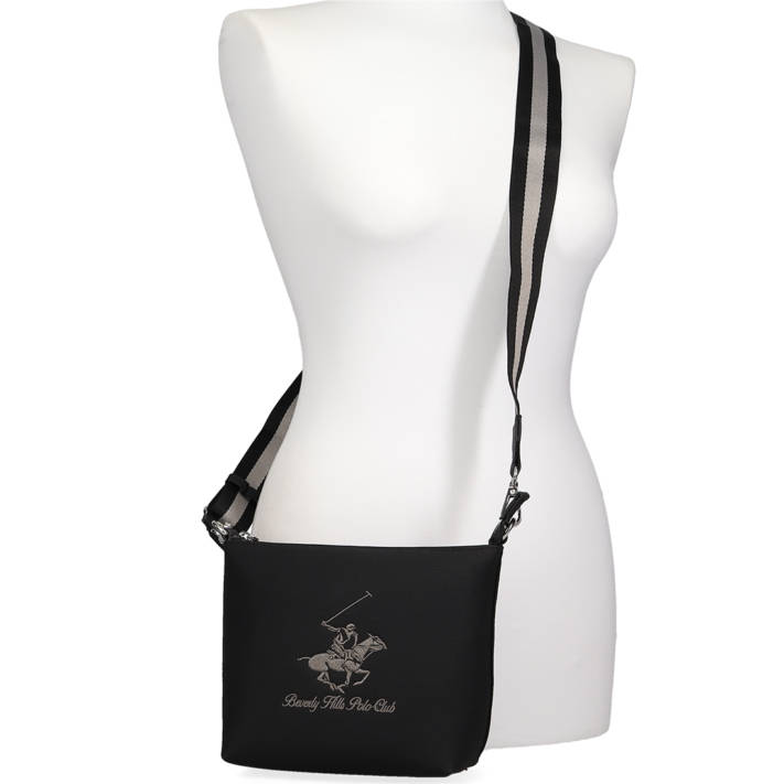 Black crossbody shoulder bag