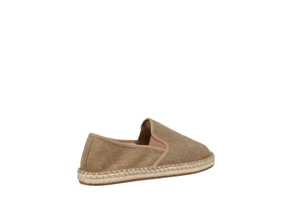 Mens beige denim espantrille