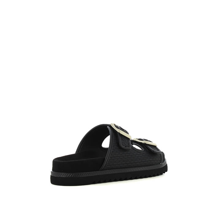 Μαύρο footbed σανδάλι