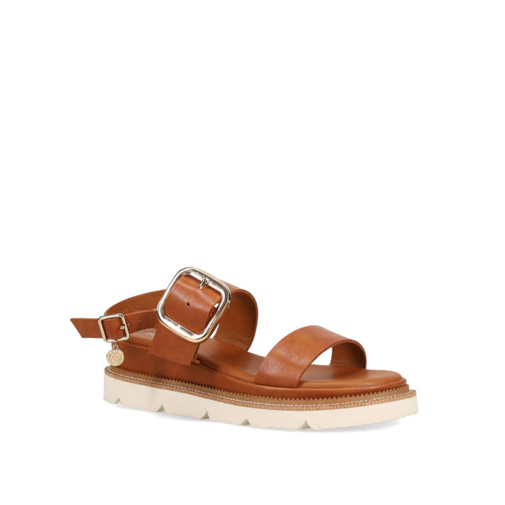 Tan footbed sandal