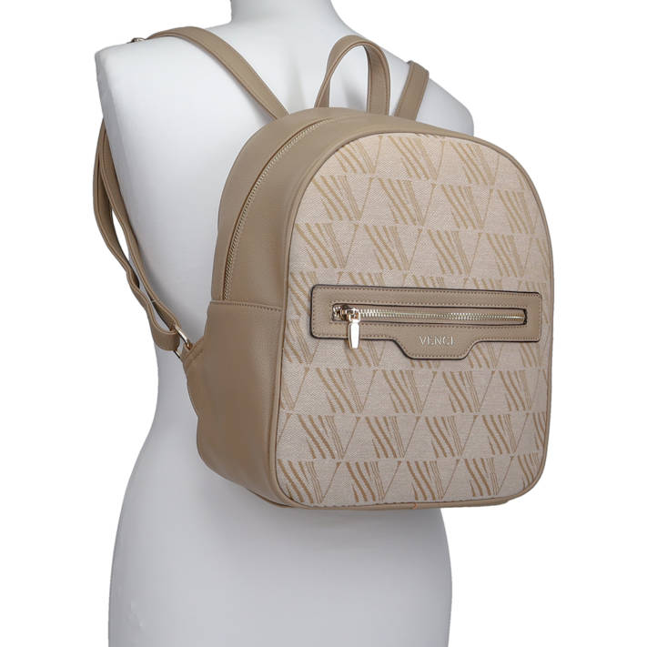 Beige backpack