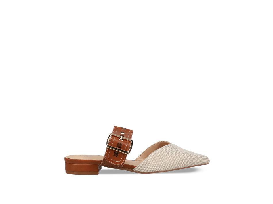 Tan ballet flat