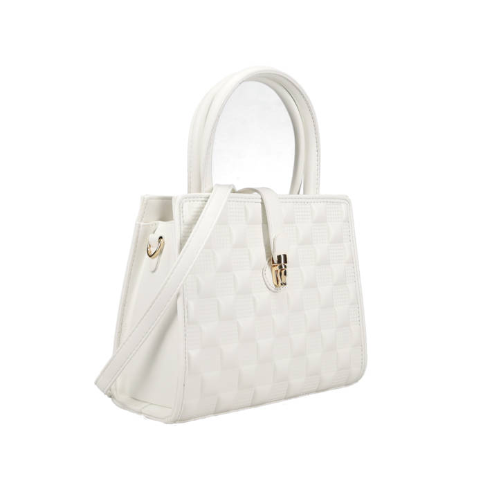 White handbag