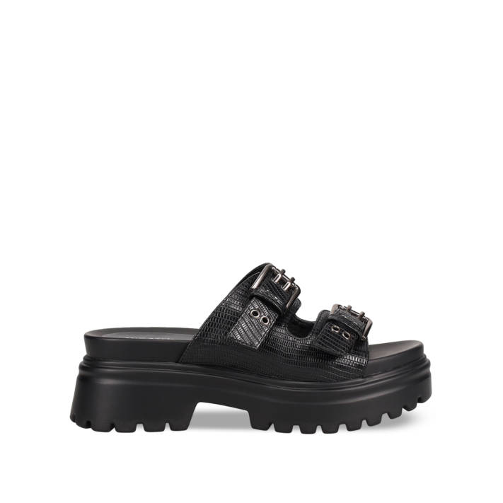 Black chunky sandal