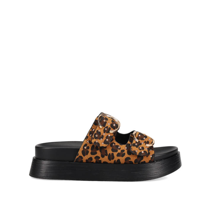 Λεοπάρ footbed σανδάλι