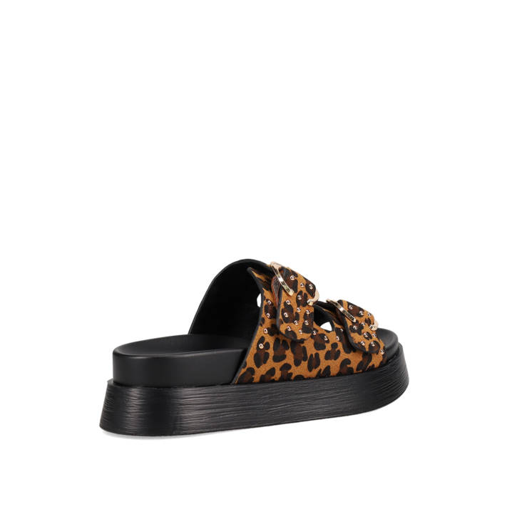 Λεοπάρ footbed σανδάλι