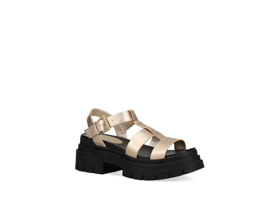 Χρυσό chunky footbed σανδάλι