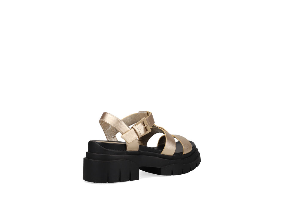 Χρυσό chunky footbed σανδάλι