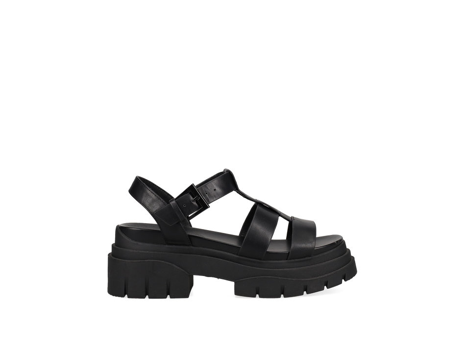 Μαύρο chunky footbed σανδάλι