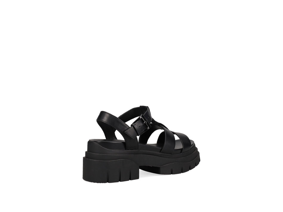 Μαύρο chunky footbed σανδάλι