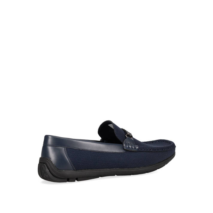 Mens dark blue mocassin
