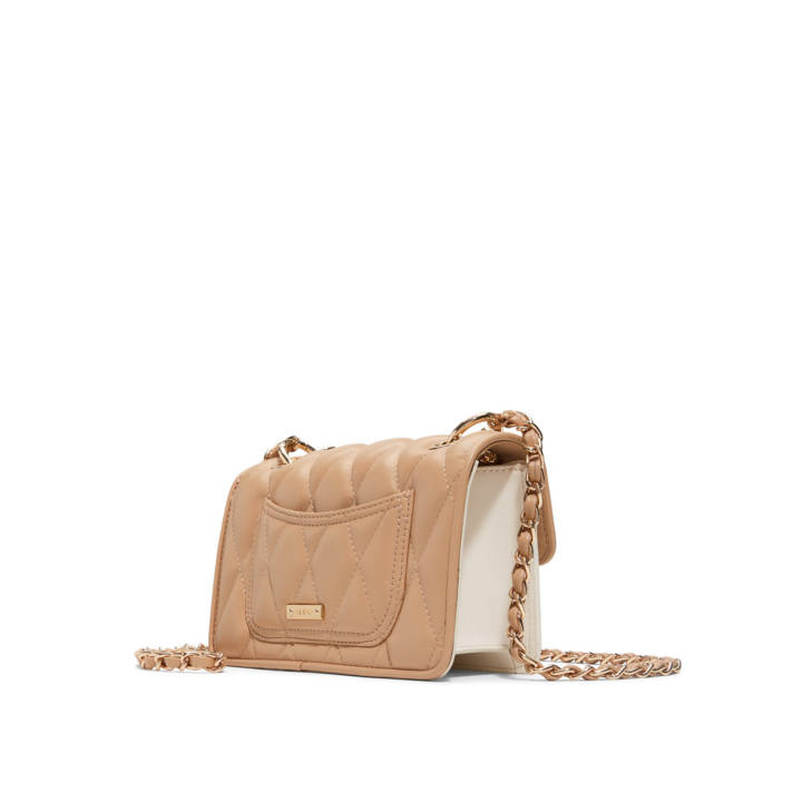 Beige handbag LOUBELLA