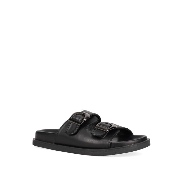 Μαύρο footbed σανδάλι