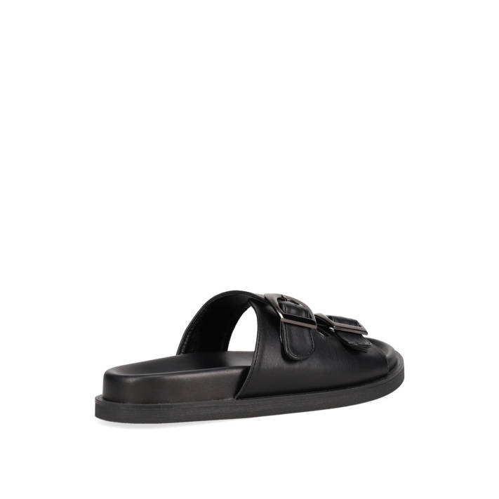 Μαύρο footbed σανδάλι