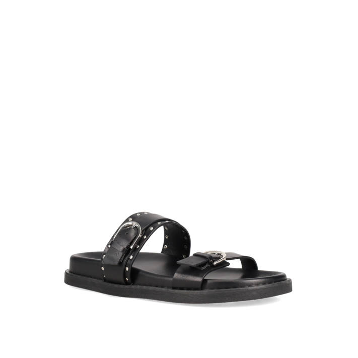 Μαύρο footbed σανδάλι