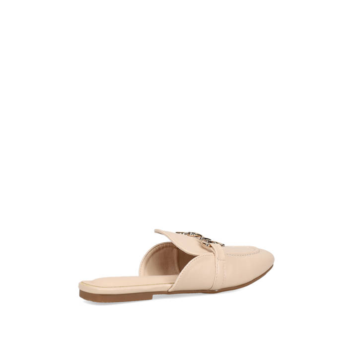 Μπεζ mule μοκασίνι