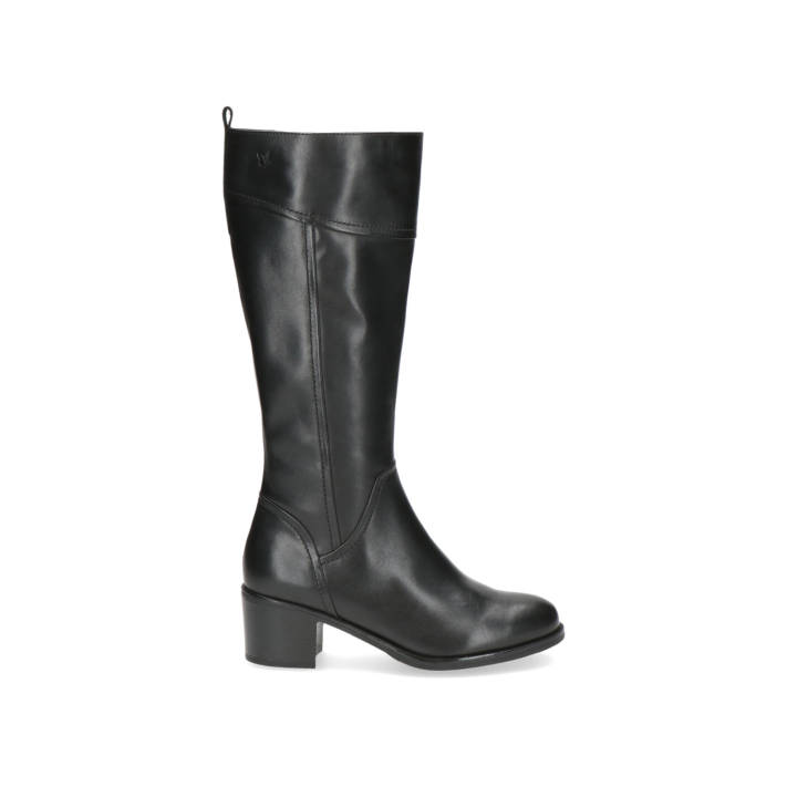 Μαύρη δερμάτινη μπότα