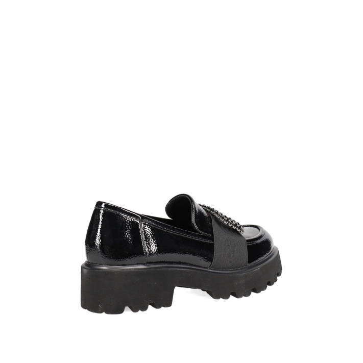 Black chunky loafer