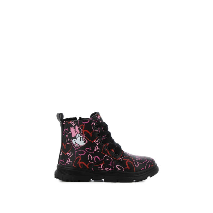 Kids black MINNIE MOUSE bootie