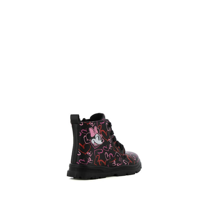 Kids black MINNIE MOUSE bootie