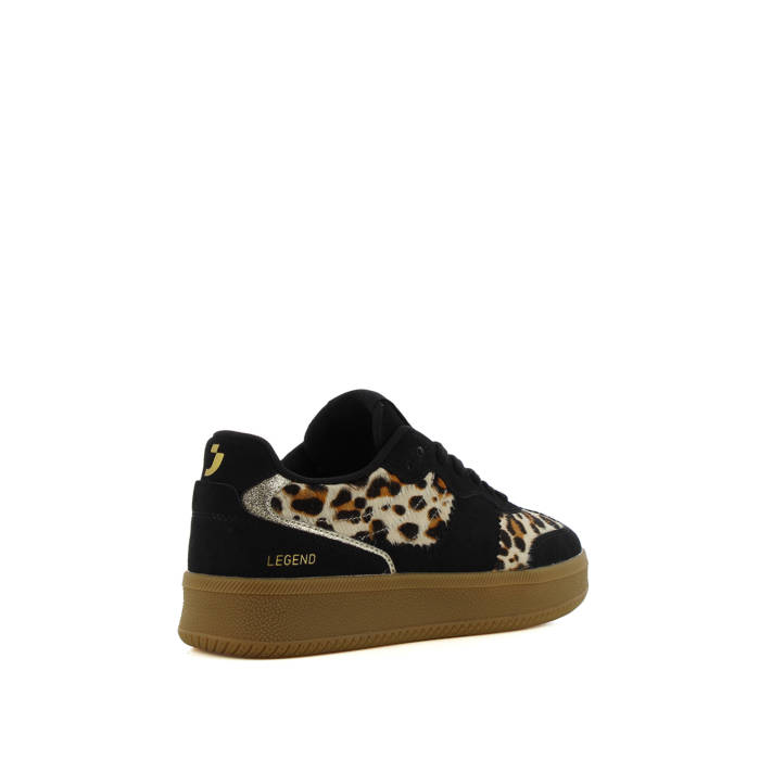 Μαύρο δερμάτινο sneaker